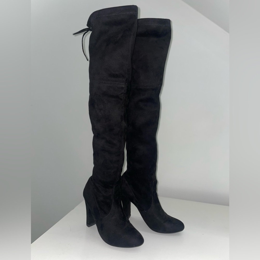 Steve Madden Black Over-the-Knee Boots